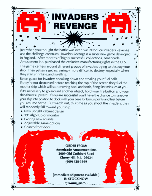 Invader's Revenge MAME2003Plus Game Cover